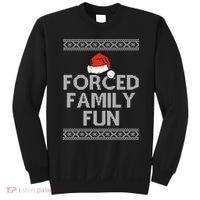 Forced Family Fun Funny Ugly Christmas Holiday Sweatshirt thumb 0