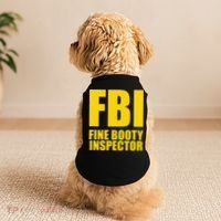Funny Fbi Fine Booty Inspector Doggie Tank thumb 2