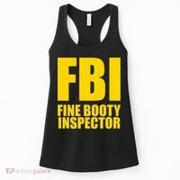 Funny Fbi Fine Booty Inspector Women's Tank Top thumb 0
