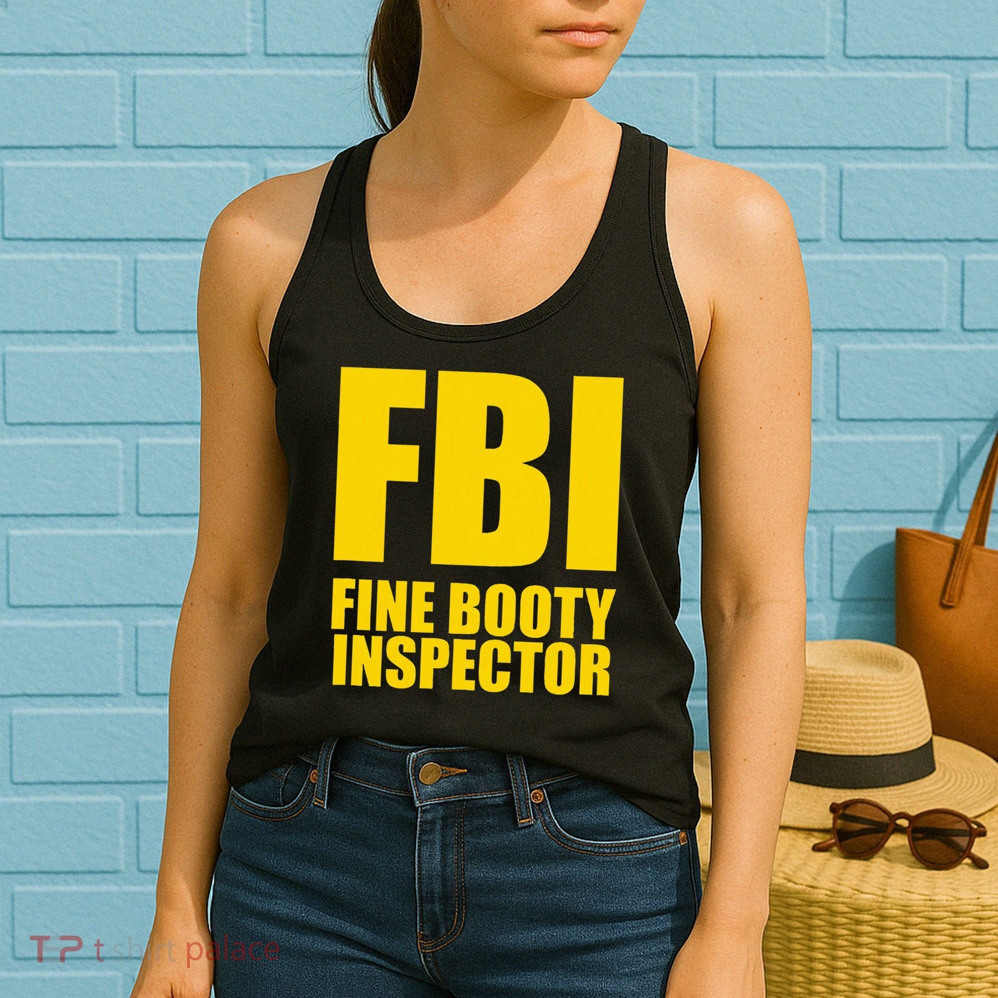 Funny Fbi Fine Booty Inspector Women's Tank Top