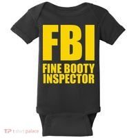 Funny Fbi Fine Booty Inspector Baby Bodysuit thumb 0