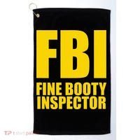 Funny Fbi Fine Booty Inspector Golf Towel thumb 0