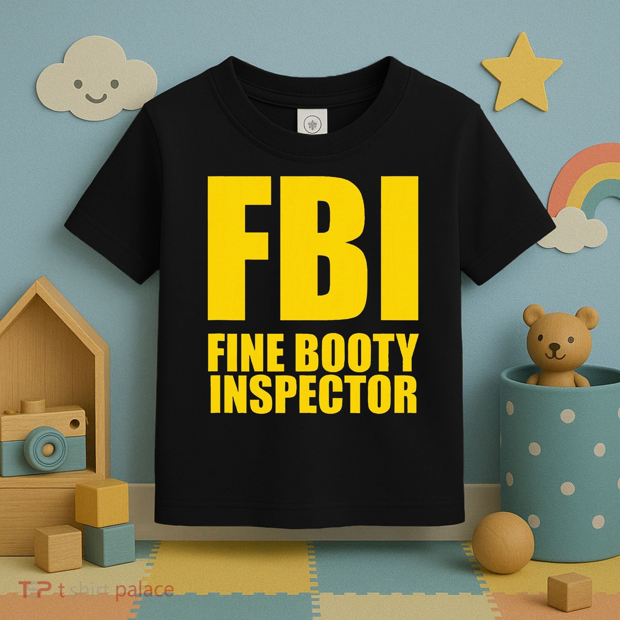 Funny Fbi Fine Booty Inspector Toddler T-Shirt