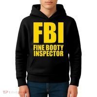 Funny Fbi Fine Booty Inspector Kids Hoodie thumb 4