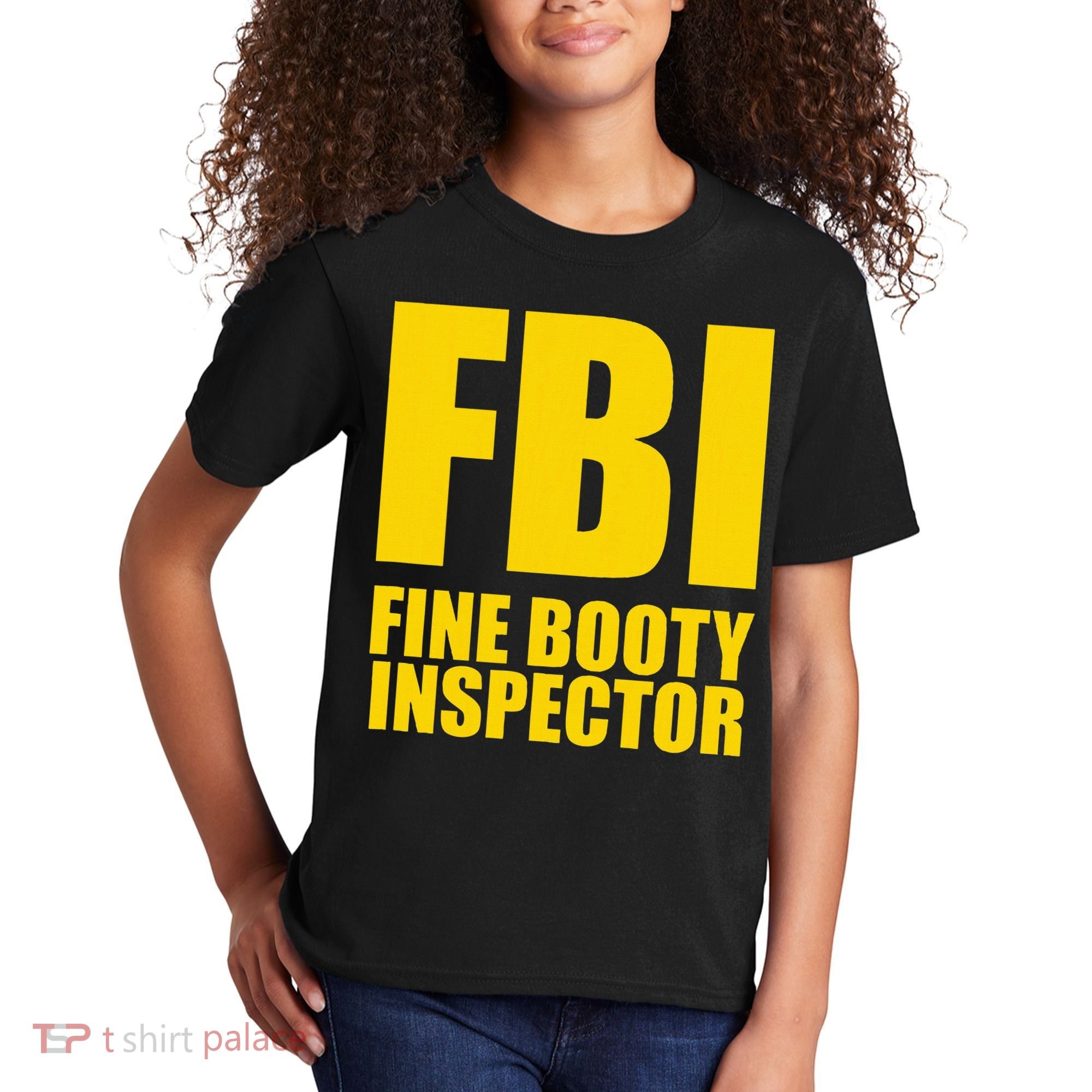 Funny Fbi Fine Booty Inspector Kids T-Shirt