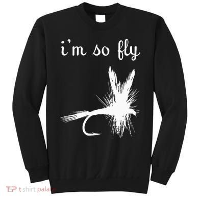 Fly Funny Fishing Sweatshirt