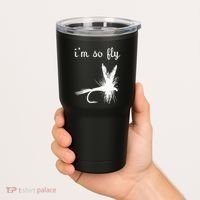 Fly Funny Fishing Tumbler thumb 2