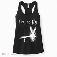 Fly Funny Fishing Women's Tank Top thumb 0