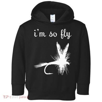 Fly Funny Fishing Toddler Hoodie