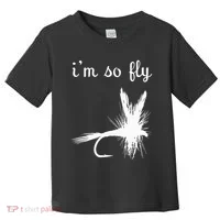 Fly Funny Fishing Toddler T-Shirt thumb 0