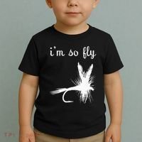 Fly Funny Fishing Toddler T-Shirt thumb 2