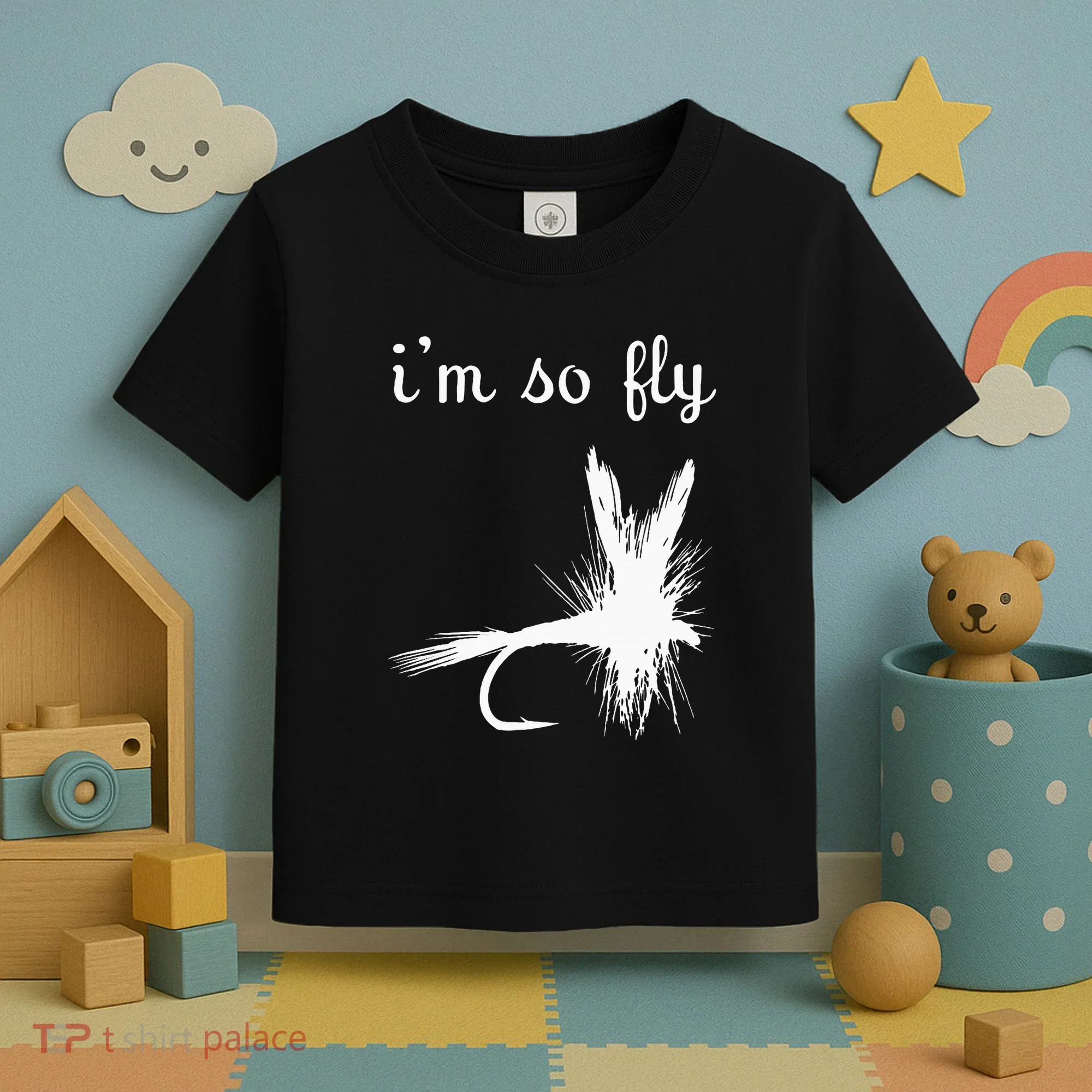 Fly Funny Fishing Toddler T-Shirt