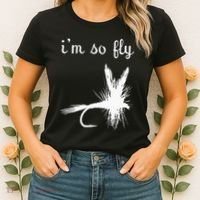 Fly Funny Fishing Women's T-Shirt thumb 2