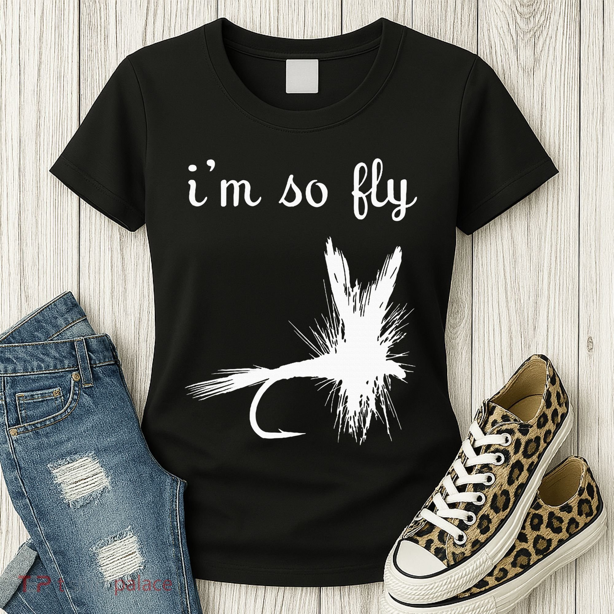 Fly Funny Fishing Women's T-Shirt