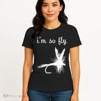 Fly Funny Fishing Women's T-Shirt thumb 4