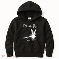 Fly Funny Fishing Kids Hoodie thumb 0
