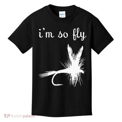 Fly Funny Fishing Kids T-Shirt