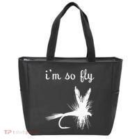 Fly Funny Fishing Tote Bag thumb 0