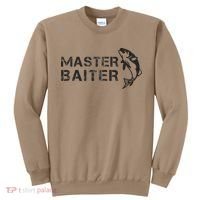 Funny Fishing Fishermen Fish Dad Master Baiter Joke Sweatshirt thumb 0