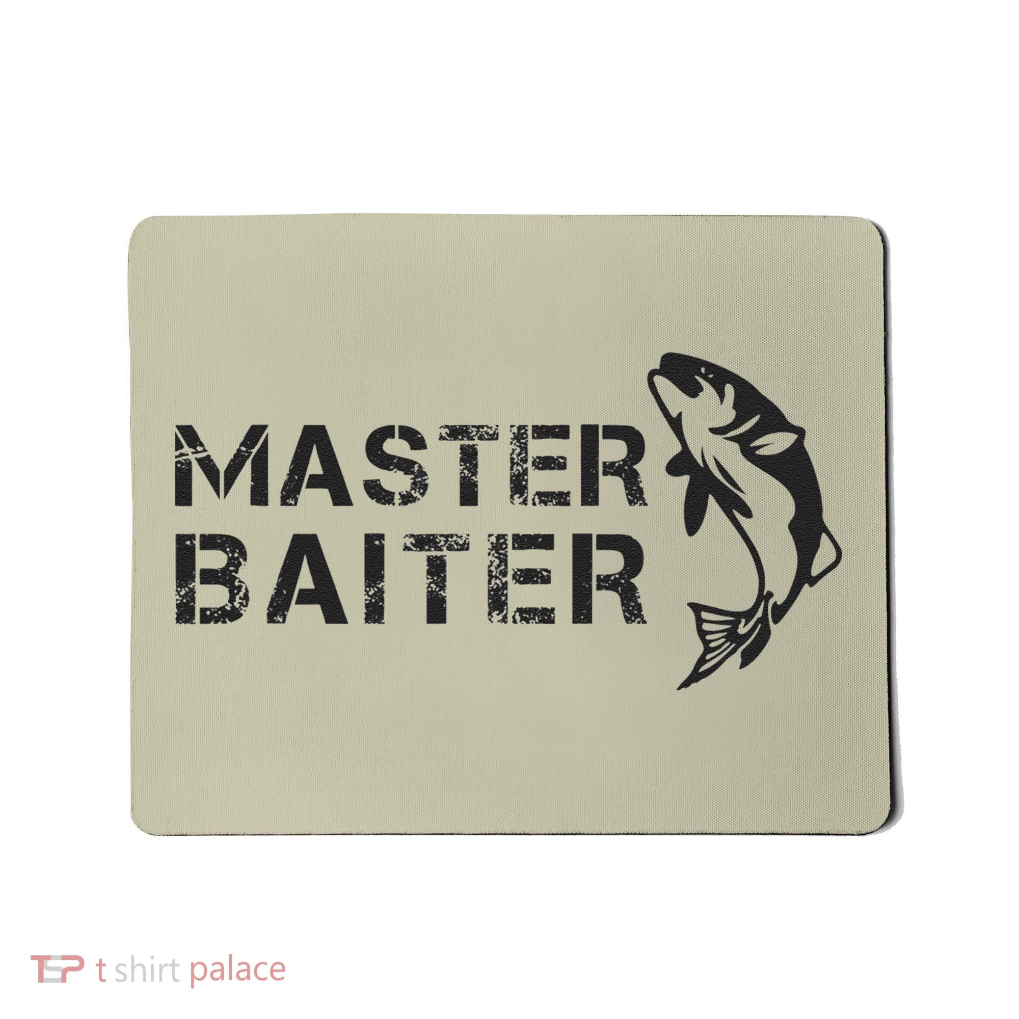 Funny Fishing Fishermen Fish Dad Master Baiter Joke Mousepad
