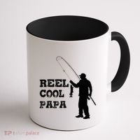 Fishing Fisher Funny Reel Cool Papa Great Gift Coffee Mug thumb 1
