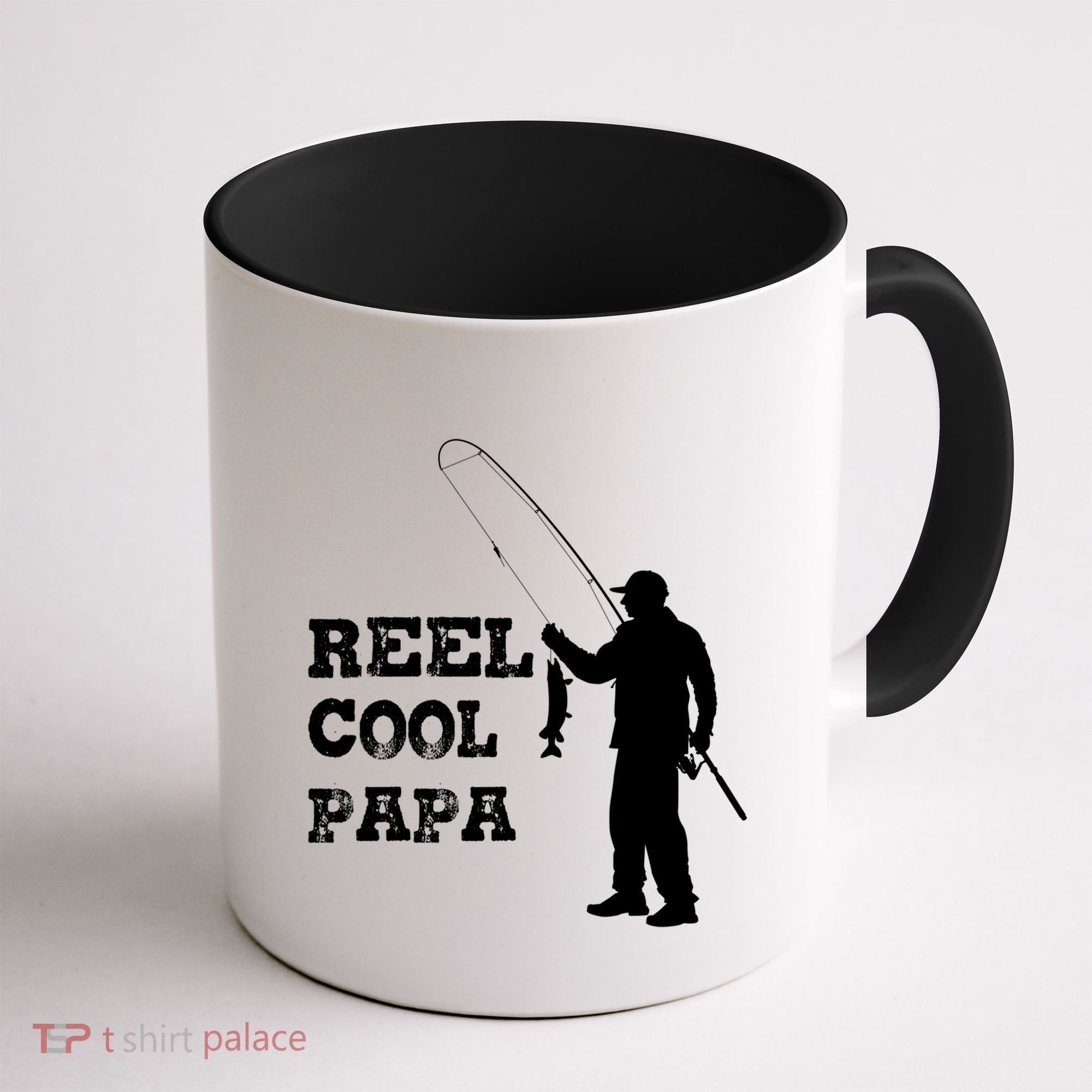 Fishing Fisher Funny Reel Cool Papa Great Gift Coffee Mug