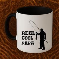 Fishing Fisher Funny Reel Cool Papa Great Gift Coffee Mug thumb 2