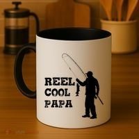 Fishing Fisher Funny Reel Cool Papa Great Gift Coffee Mug thumb 4