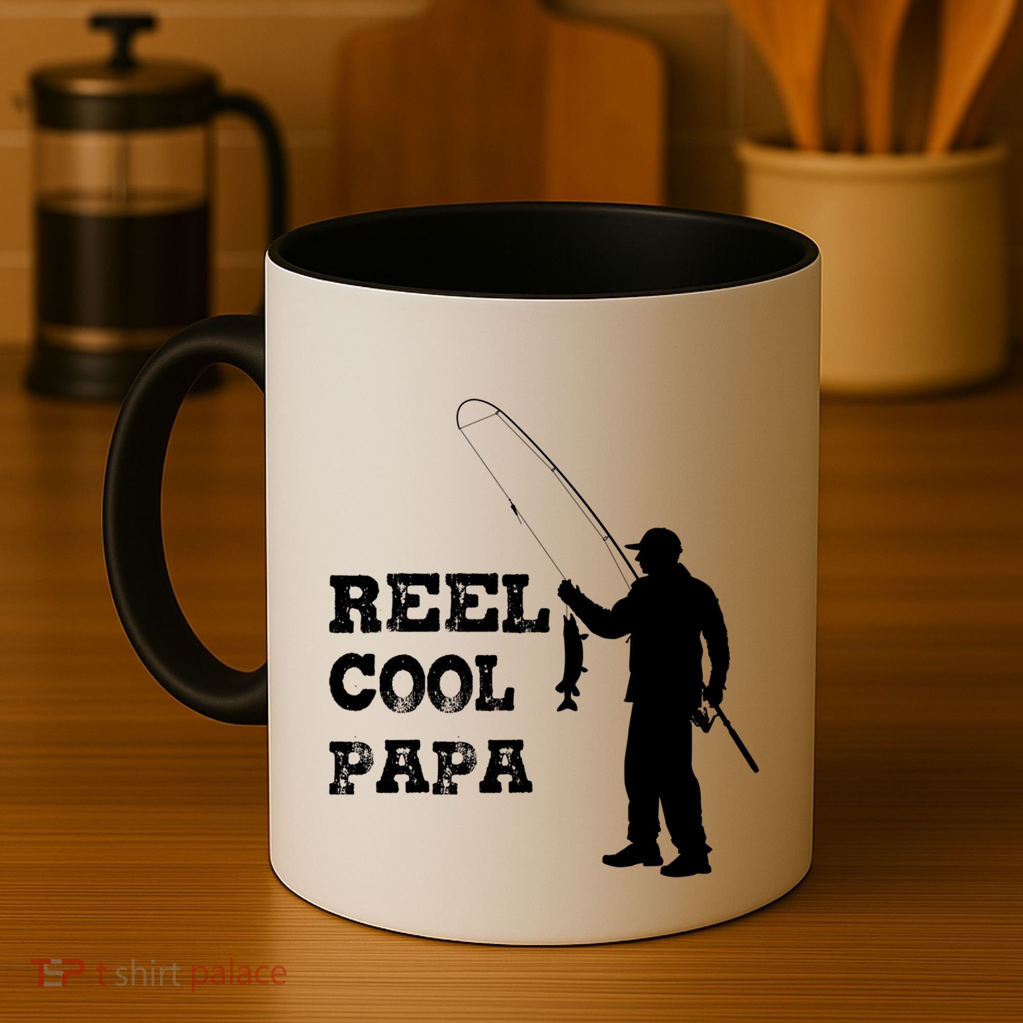 Fishing Fisher Funny Reel Cool Papa Great Gift Coffee Mug