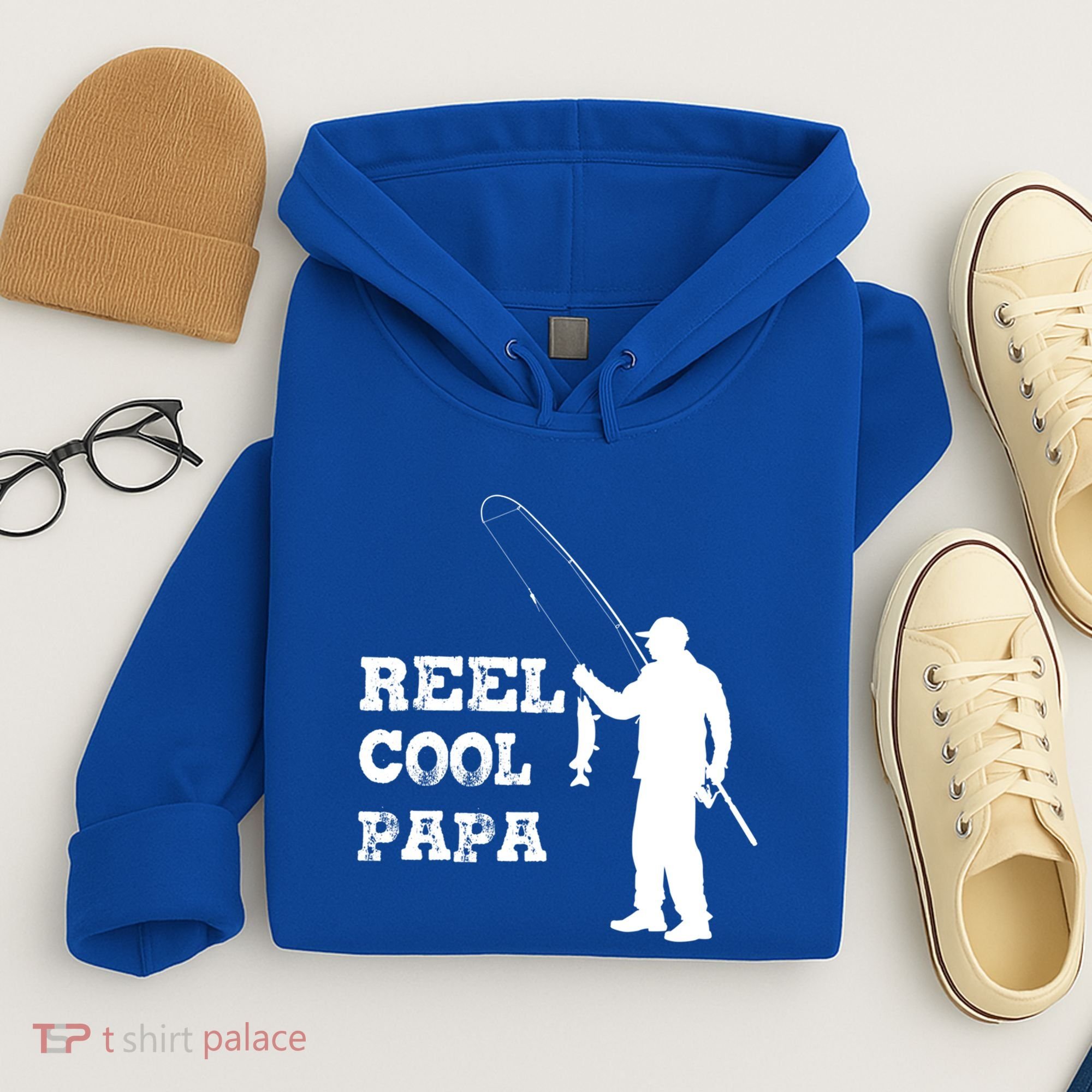 Fishing Fisher Funny Reel Cool Papa Great Gift Hoodie
