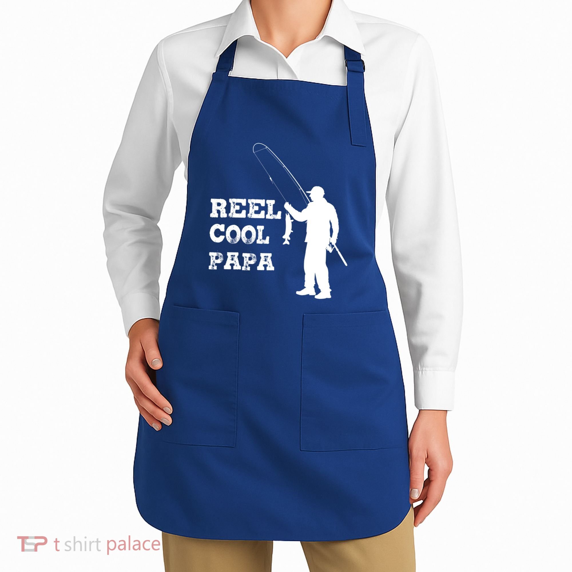 Fishing Fisher Funny Reel Cool Papa Great Gift Apron