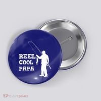 Fishing Fisher Funny Reel Cool Papa Great Gift Button thumb 0