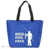 Fishing Fisher Funny Reel Cool Papa Great Gift Tote Bag thumb 0