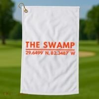 Florida Fl Fans The Swamp Golf Towel thumb 1