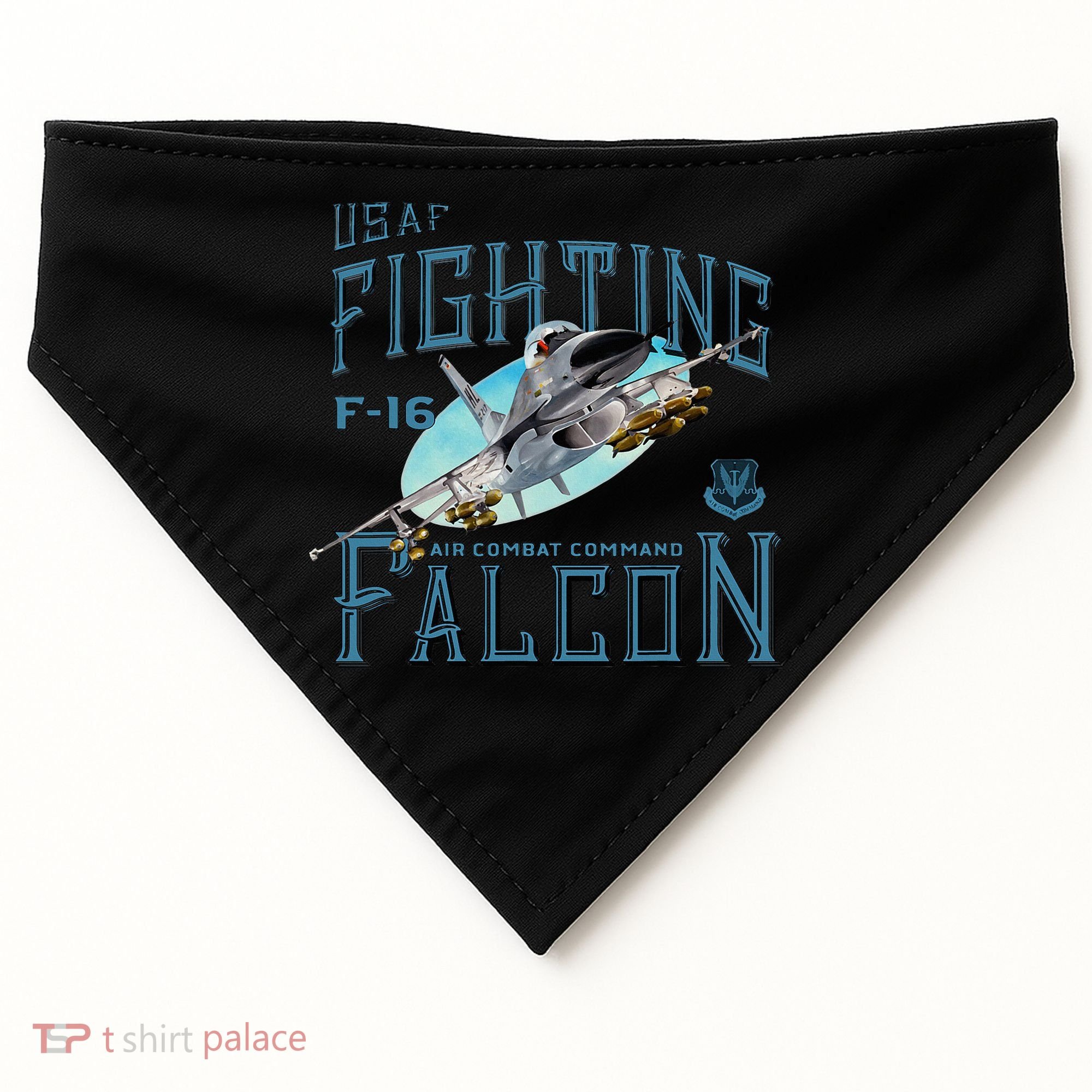 Fighting Falcon F16 USA-Made Doggie Bandana