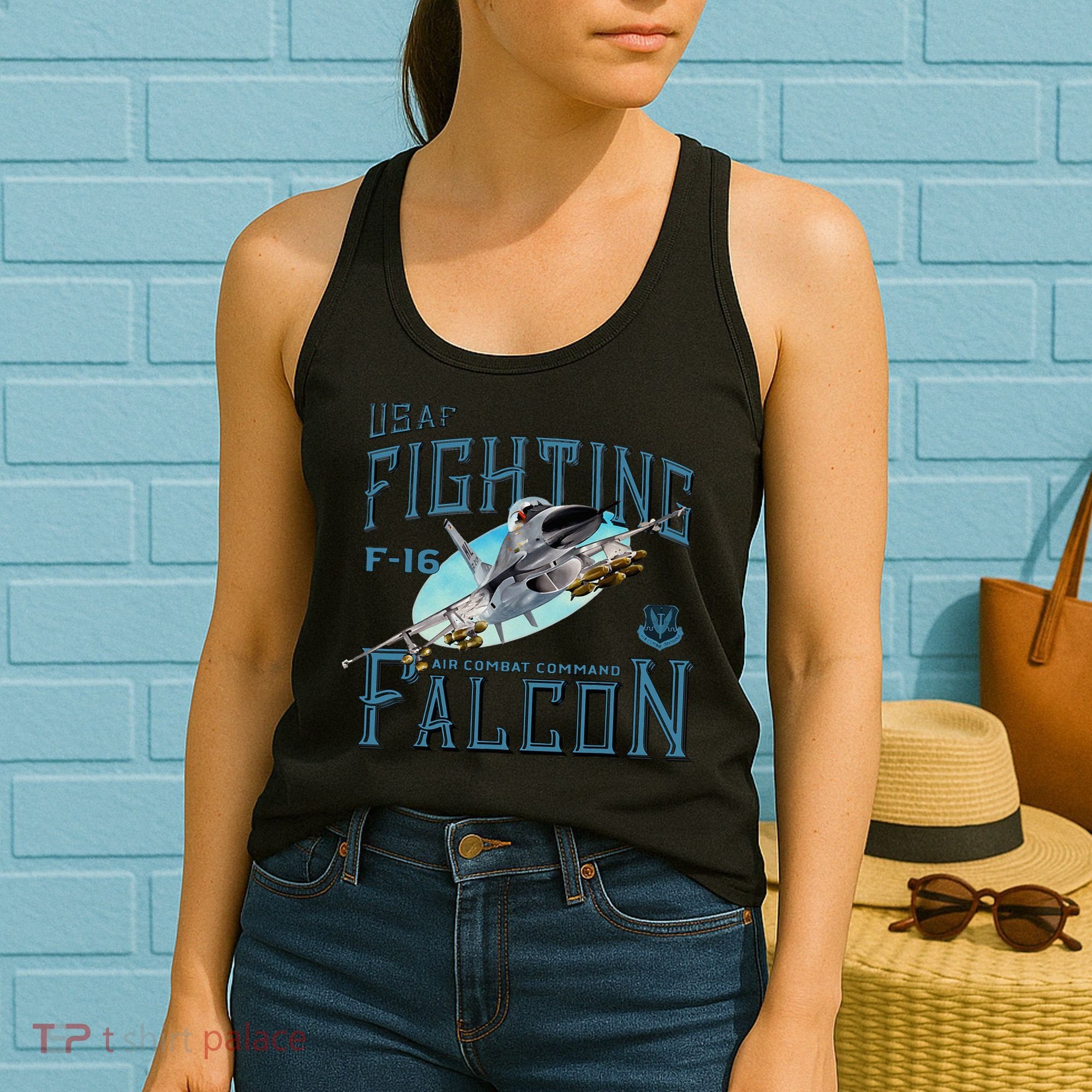 Fighting Falcon F16 Women's Tank Top