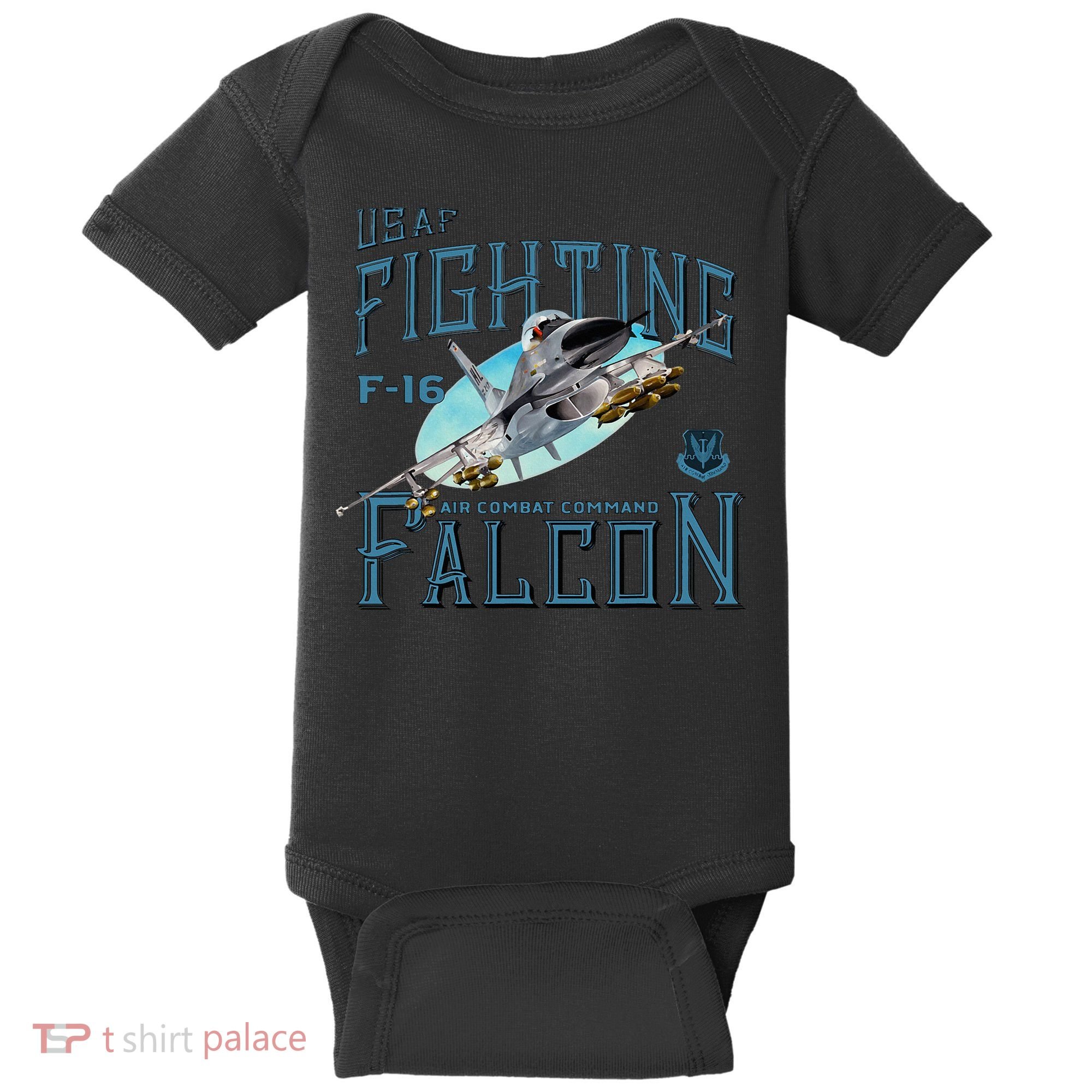 Fighting Falcon F16 Baby Bodysuit
