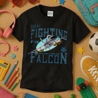 Fighting Falcon F16 Kids T-Shirt thumb 3