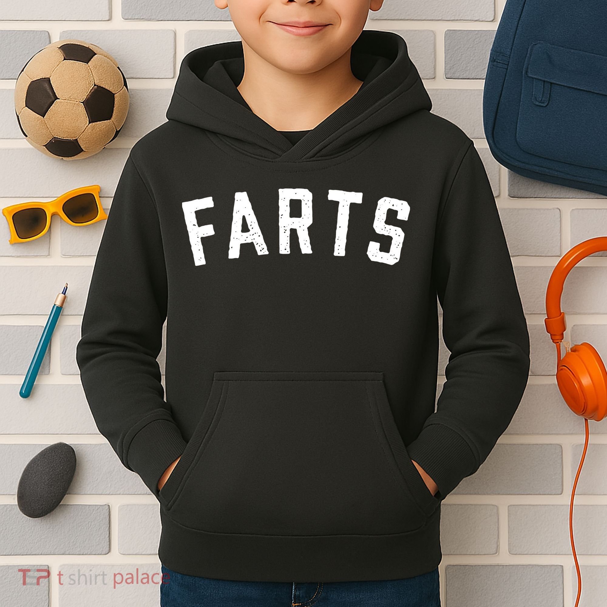 Farts Funny Kids Hoodie