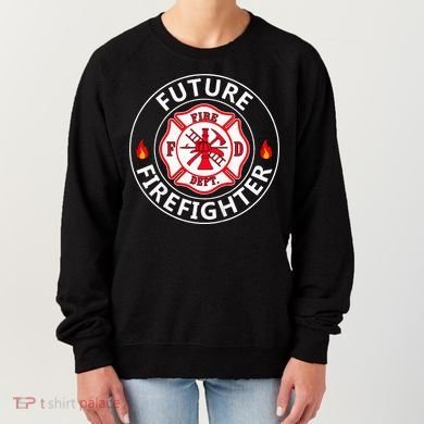 Future Firefighter Fire Fighter Badge Child Women's Sweatshirt