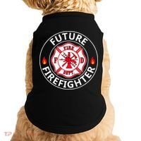 Future Firefighter Fire Fighter Badge Child Doggie Tank thumb 0