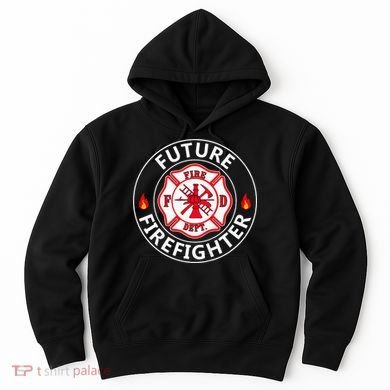Future Firefighter Fire Fighter Badge Child Hoodie