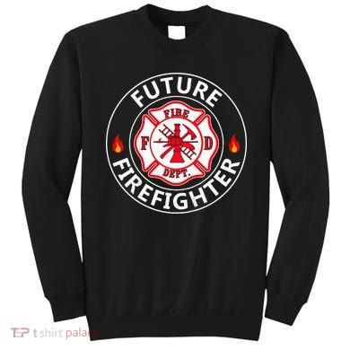 Future Firefighter Fire Fighter Badge Child Sweatshirt