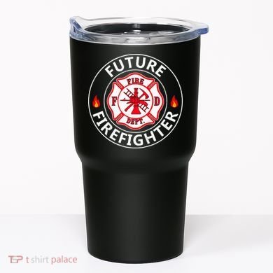 Future Firefighter Fire Fighter Badge Child Tumbler