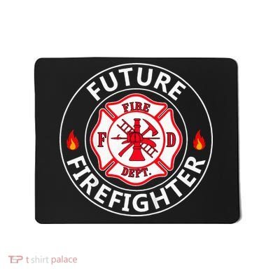 Future Firefighter Fire Fighter Badge Child Mousepad