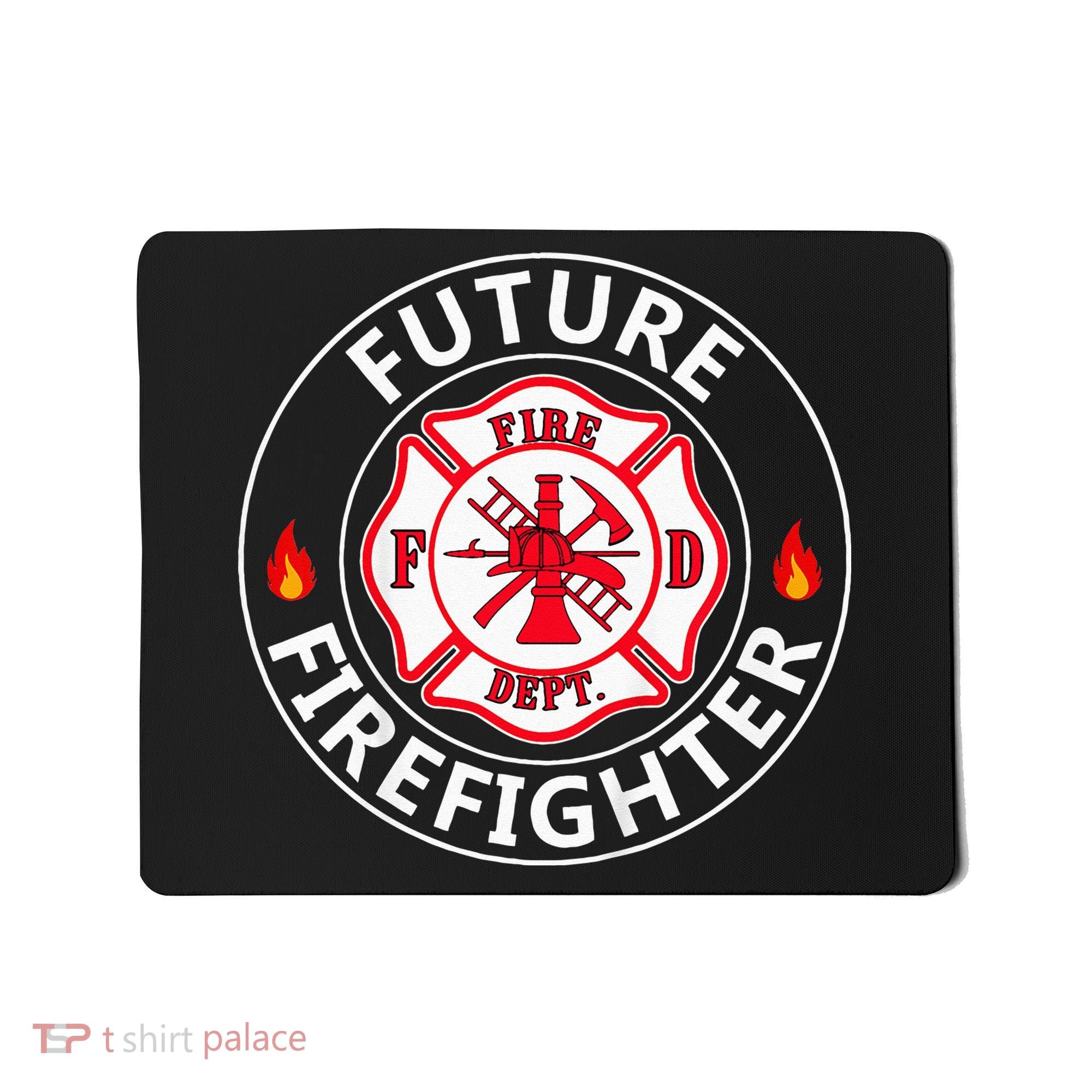 Future Firefighter Fire Fighter Badge Child Mousepad