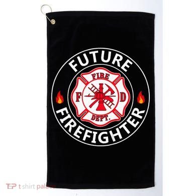 Future Firefighter Fire Fighter Badge Child Golf Towel