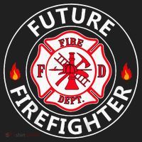 Future Firefighter Fire Fighter Badge Child Golf Towel thumb 3