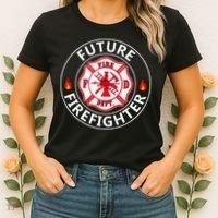 Future Firefighter Fire Fighter Badge Child Women's T-Shirt thumb 2