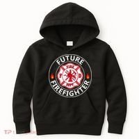 Future Firefighter Fire Fighter Badge Child Kids Hoodie thumb 0